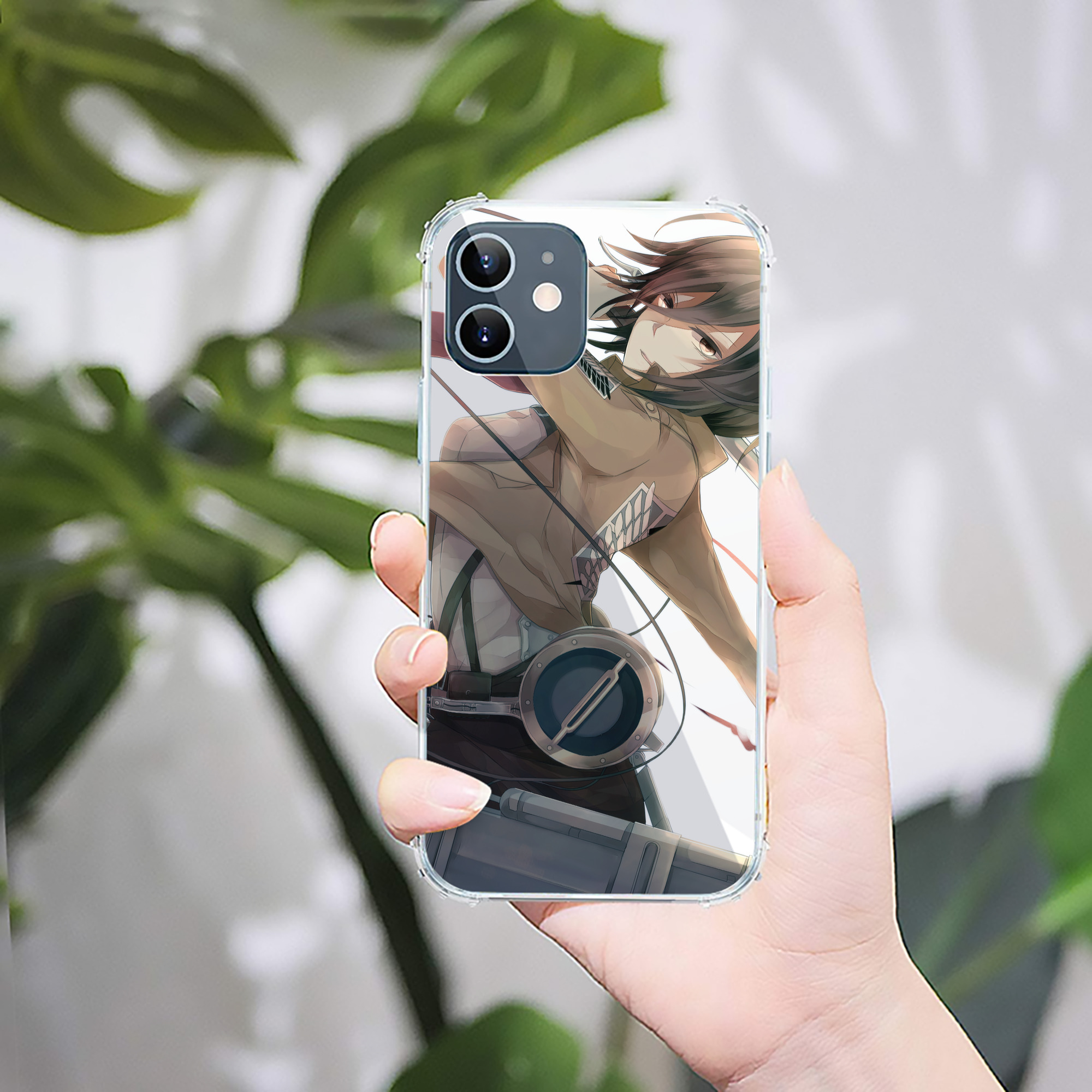 （画像用） 進撃の巨人 Attack on Titan 【iPhone 12シリーズ対応】透明スマホケース（クリアソフトケース）